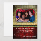 5x7 Kerstmis XMAS Happy Holiday PHOTO Card Feestdagenkaart (Voorkant / Achterkant)