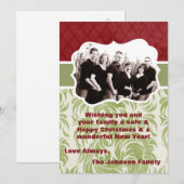5x7 Kerstmis XMAS Happy Holiday PHOTO Card Feestdagenkaart (Voorkant / Achterkant)