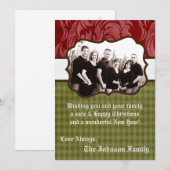 5x7 Kerstmis XMAS Happy Holiday PHOTO Card Feestdagenkaart (Voorkant / Achterkant)