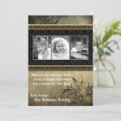 5x7 Kerstmis XMAS Happy Holiday PHOTO Card Feestdagenkaart (Staand voorkant)