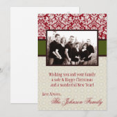 5x7 Kerstmis XMAS Happy Holiday PHOTO Card Feestdagenkaart (Voorkant / Achterkant)