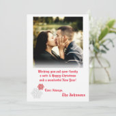 5x7 Kerstmis XMAS Happy Holiday PHOTO Card Feestdagenkaart (Staand voorkant)