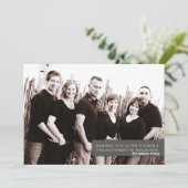 5x7 Kerstmis XMAS Happy Holiday PHOTO Card Feestdagenkaart (Staand voorkant)