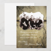 5x7 Kerstmis XMAS Happy Holiday PHOTO Card Feestdagenkaart (Voorkant / Achterkant)