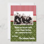 5x7 Kerstmis XMAS Happy Holiday PHOTO Card Feestdagenkaart (Voorkant)