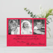 5x7 Kerstmis XMAS Happy Holiday PHOTO Card Feestdagenkaart (Staand voorkant)