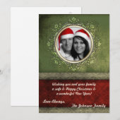 5x7 Kerstmis XMAS Happy Holiday PHOTO Card Feestdagenkaart (Voorkant / Achterkant)
