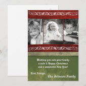5x7 Kerstmis XMAS Happy Holiday PHOTO Card Feestdagenkaart (Voorkant / Achterkant)