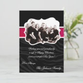5x7 Kerstmis XMAS Happy Holiday PHOTO Card Feestdagenkaart (Staand voorkant)