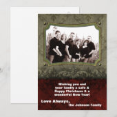 5x7 Kerstmis XMAS Happy Holiday PHOTO Card Feestdagenkaart (Voorkant / Achterkant)