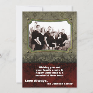 5x7 Kerstmis XMAS Happy Holiday PHOTO Card Feestdagenkaart