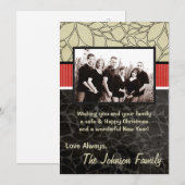 5x7 Kerstmis XMAS Happy Holiday PHOTO Card Feestdagenkaart (Voorkant / Achterkant)