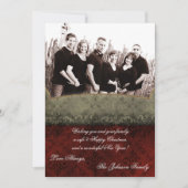 5x7 Kerstmis XMAS Happy Holiday PHOTO Card Feestdagenkaart (Voorkant)