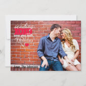 5x7 Kerstmis XMAS Happy Holiday PHOTO Card Feestdagenkaart (Voorkant)