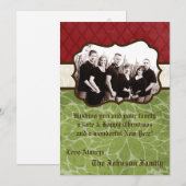 5x7 Kerstmis XMAS Happy Holiday PHOTO Card Feestdagenkaart (Voorkant / Achterkant)