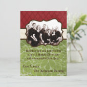 5x7 Kerstmis XMAS Happy Holiday PHOTO Card Feestdagenkaart (Staand voorkant)