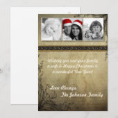 5x7 Kerstmis XMAS Happy Holiday PHOTO Card Feestdagenkaart (Voorkant / Achterkant)