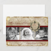 5x7 Kerstmis XMAS Happy Holiday PHOTO Card Feestdagenkaart (Voorkant / Achterkant)