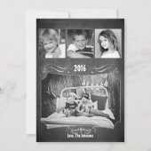 5x7 Kerstmis XMAS Krijtbord Leraar FOTOKAART Feestdagenkaart (Voorkant)