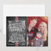 5x7 Kerstmis XMAS Krijtbord Leraar FOTOKAART Feestdagenkaart (Voorkant / Achterkant)