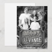 5x7 Kerstmis XMAS Krijtbord Leraar FOTOKAART Feestdagenkaart (Voorkant / Achterkant)