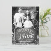 5x7 Kerstmis XMAS Krijtbord Leraar FOTOKAART Feestdagenkaart (Staand voorkant)