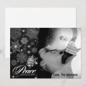 5x7 Kerstmis XMAS Sneeuwvlokken Winter FOTO-kaart Feestdagenkaart (Voorkant / Achterkant)