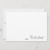 5x7 Kerstmis XMAS Winter Blauw Damask FOTOKAART Feestdagenkaart (Achterkant)