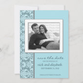 5X7 Kies UW EIGEN kleurenbarok Opslaan Datum 2 Save The Date (Voorkant)