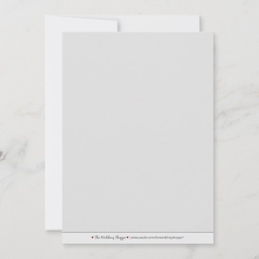 5X7 Kies UW EIGEN kleurenbarok Opslaan Datum 2 Save The Date (Achterkant)