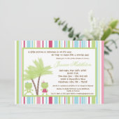 5x7 Kikkerprinsen Princess Baby shower Kaart (Staand voorkant)