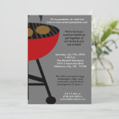 5x7 Kingof Grill Master Summer Barbecue Invitation Kaart (Staand voorkant)