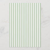 5x7" Klassieke Groene Trouwtafel Menu Kaarten (Achterkant)