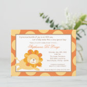 5x7 Koning van het Oerwoud Lion Baby shower Uitnod Kaart (Staand voorkant)