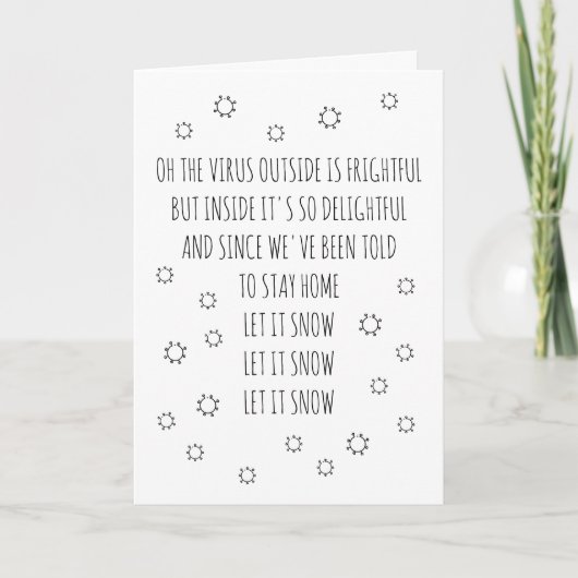 5x7 Laat het sneeuwige feestdagen Kaart (Voorkant)