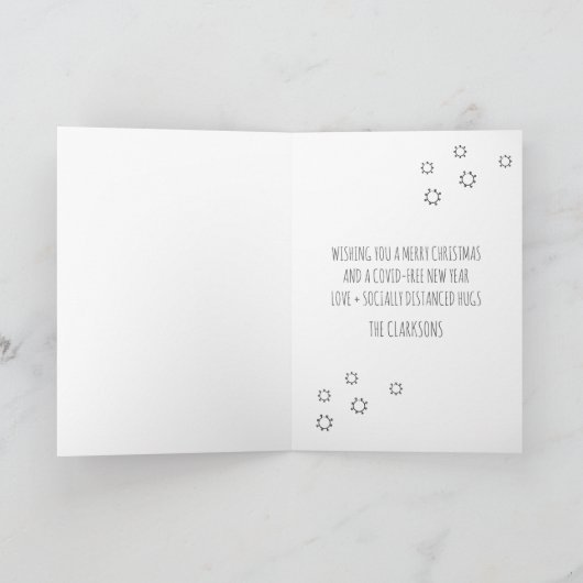 5x7 Laat het sneeuwige feestdagen Kaart (Binnen)