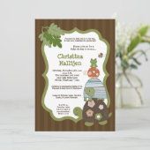 5x7 Laguna Beach Turtle Baby shower Invitation Kaart (Staand voorkant)
