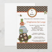 5x7 Laguna Turtle Frog Bee Baby shower Invitation Kaart (Voorkant / Achterkant)