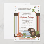5x7 Laguna Turtle Frog Bee Baby shower Invitation Kaart (Voorkant / Achterkant)