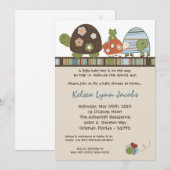 5x7 Laguna Turtle Frog Bee Baby shower Invitation Kaart (Voorkant / Achterkant)