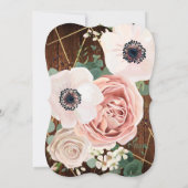 5x7 land schuur hout bruiloft uitnodiging (Achterkant)