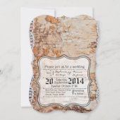 5x7 land schuur hout kant trim bruiloft uitnodigin kaart (Voorkant)
