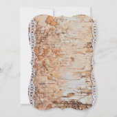 5x7 land schuur hout kant trim bruiloft uitnodigin kaart (Achterkant)