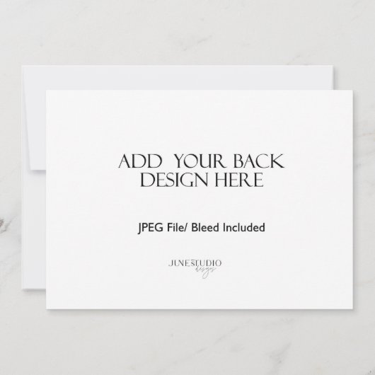 5x7" Landschap Kaart Afdrukken Dubbelzijdig (Achterkant)