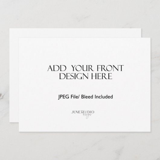 5x7" Landschap Kaart Afdrukken Dubbelzijdig (Voorkant / Achterkant)