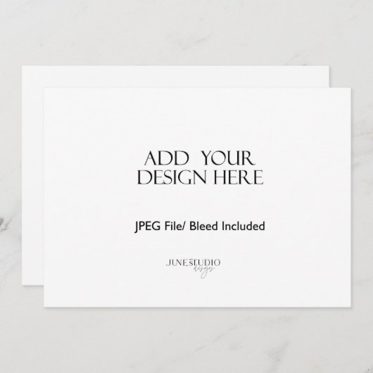 5x7" Landschap Kaart Printing (Voorkant / Achterkant)