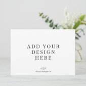 5x7" Landschap Vakantie Kaart Printing (Staand voorkant)