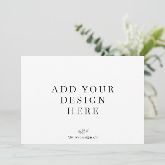 5x7" Landschap Vakantie Kaart Printing (Staand voorkant)