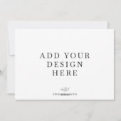 5x7" Landschap Vakantie Kaart Printing (Achterkant)