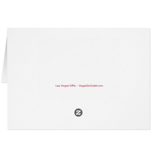 5x7 Las Vegas Kaart voor Kerstmis (Achterkant Horizontaal)